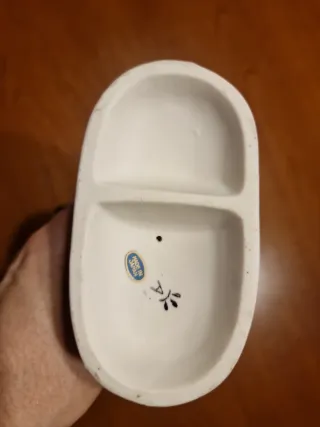 Statuina Uccelli Blue Jay Vintage Ceramica