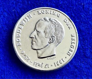 250 FRANCOS. BÉLGICA 1976. PLATA