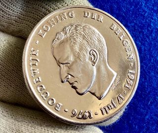 250 FRANCOS. BÉLGICA 1976. PLATA
