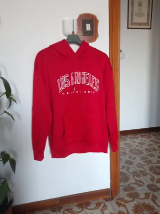 Felpa Los Angeles California Rossa