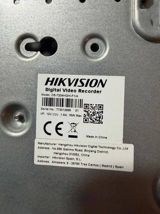 Pack Grabador Hikvision y 4 Cámaras Samsung