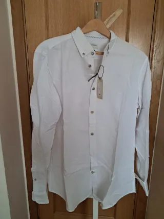 Camisa de lino blanca