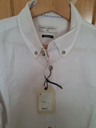 Camisa de lino blanca