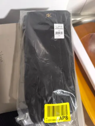 Guantes Calvin Klein Piel Negro