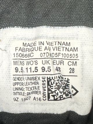 Converse Taglia 43 Scarpe Alte