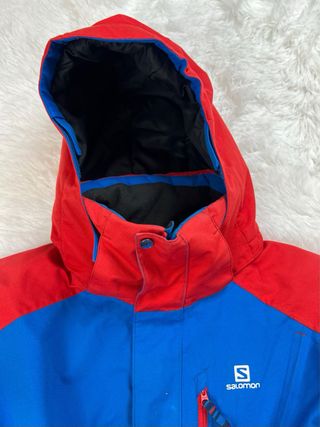 Chaqueta Salomon Talla L Azul/Roja