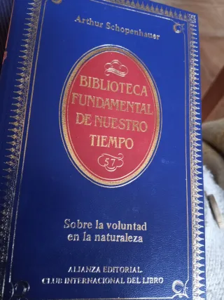 Schopenhauer: "Sobre la voluntad en la naturaleza"