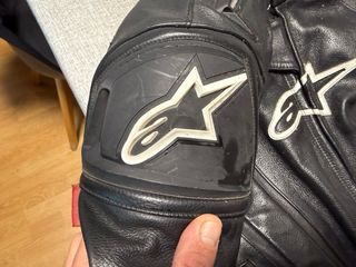 Chaqueta de cuero Alpinestars Negra