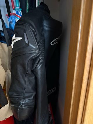 Chaqueta de cuero Alpinestars Negra