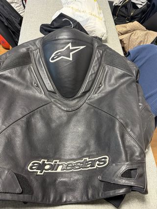 Chaqueta de cuero Alpinestars Negra
