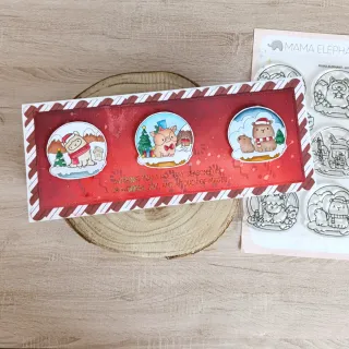 Tarjeta de Navidad hecha a mano