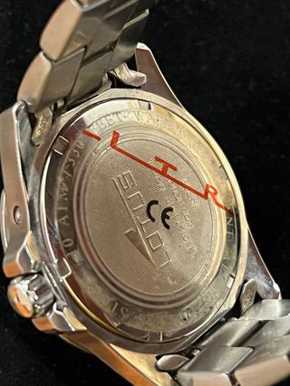 Reloj Lotus Multifunción Negro y Plateado