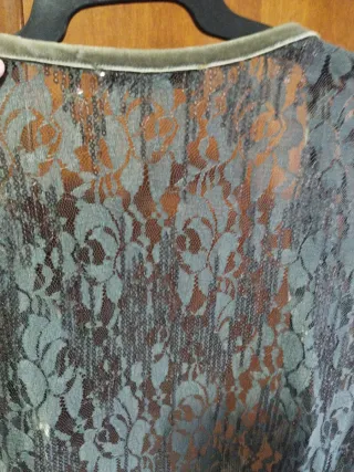 Vestido y chaquetilla fiesta lentejuelas