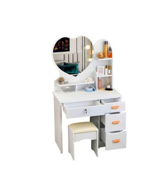 Postazione trucco completa bianca