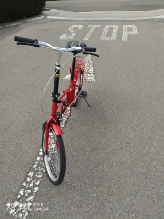 Bicicleta plegable roja VOGOICE