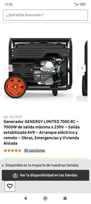 Generador de gasolina