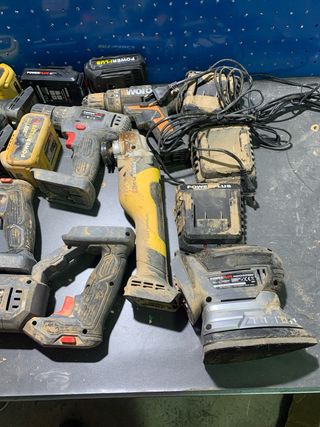 Lote Herramientas Eléctricas: Taladro, Sierras, Li