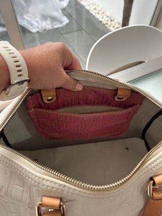 Bolso Carolina Herrera CH Andy 10 Beige/Blanco