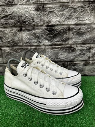 Converse Platform Bianche Tg 37
