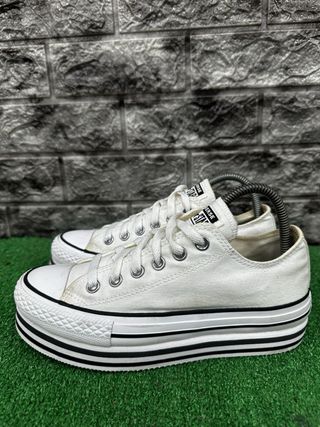 Converse Platform Bianche Tg 37