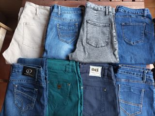 Lote 8 pantalones mujer varias tallas