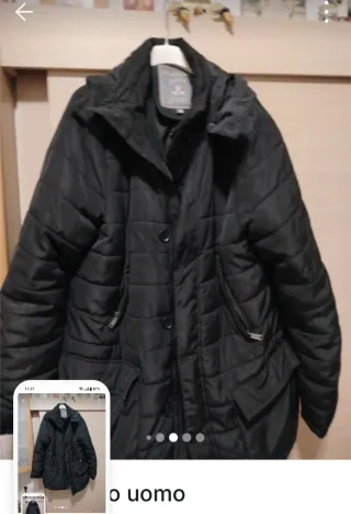 Giubbotto uomo nero imbottito