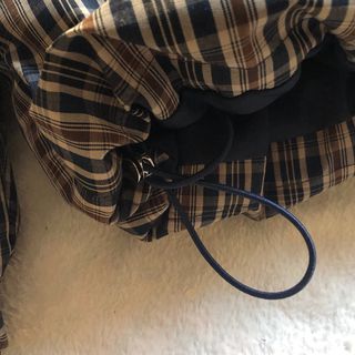 Chaqueta Zara cuadros marrón y negro