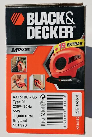 Lijadora Mouse Black & Decker