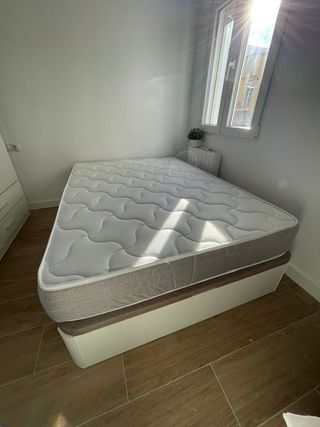 Canapé abatible con colchón 24 cm