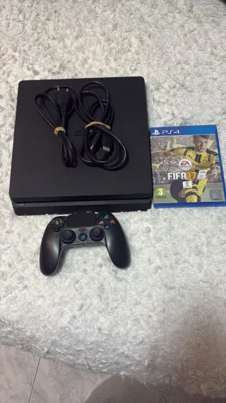 PS4 Slim 500GB + FIFA 17 + Mando NO HAGO ENVIO!!