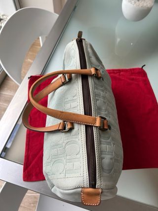 Bolso Carolina Herrera CH Andy 10 Celeste/Beige