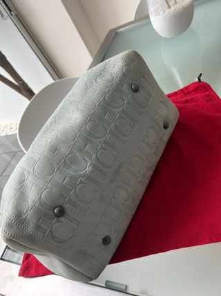 Bolso Carolina Herrera CH Andy 10 Celeste/Beige