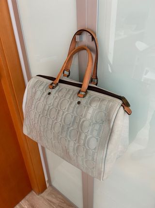 Bolso Carolina Herrera CH Andy 10 Celeste/Beige