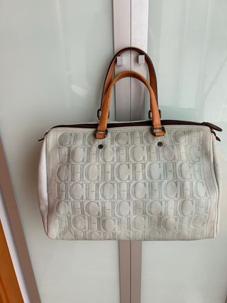 Bolso Carolina Herrera CH Andy 10 Celeste/Beige