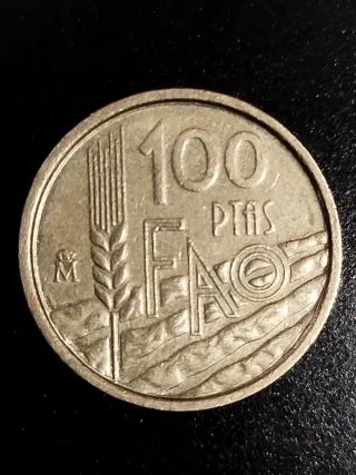 Moneda 100 Pesetas FAO