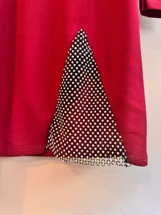 Vestido fiesta burdeos con pedrería