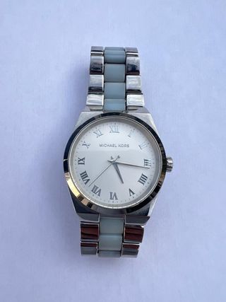 Reloj Michael Kors Plata y Beige