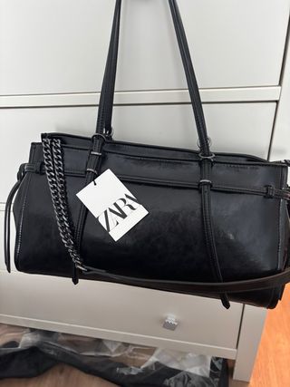 Bolso Negro Zara Nuevo