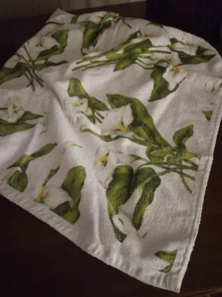 Asciugamano Bottaro con fiori