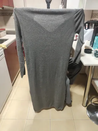 Vestido largo gris