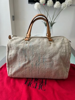 Bolso Carolina Herrera Beige Multicolor
