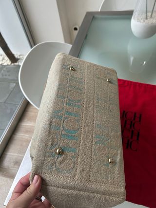 Bolso Carolina Herrera Beige Multicolor