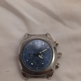 Reloj Heuer Cronógrafo Azul y Plateado automático
