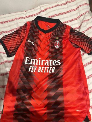 Camiseta AC Milan Puma Negra y Roja
