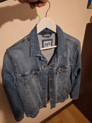 Chaqueta Vaquera Zara Hombre Azul