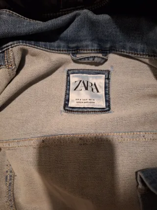 Chaqueta Vaquera Zara Hombre Azul