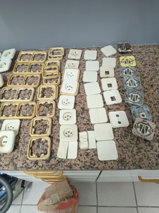 Lote Marcos y Llaves Simon 75 Blanco