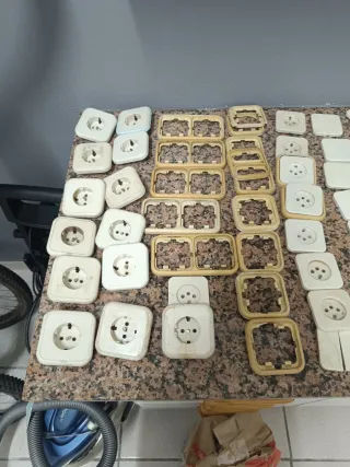 Lote Marcos y Llaves Simon 75 Blanco