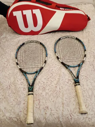 Set de tenis Babolat y Wilson