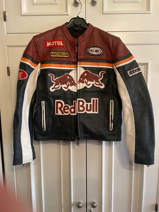 Chaqueta Biker de Piel marcaTop Gear para Red Bull